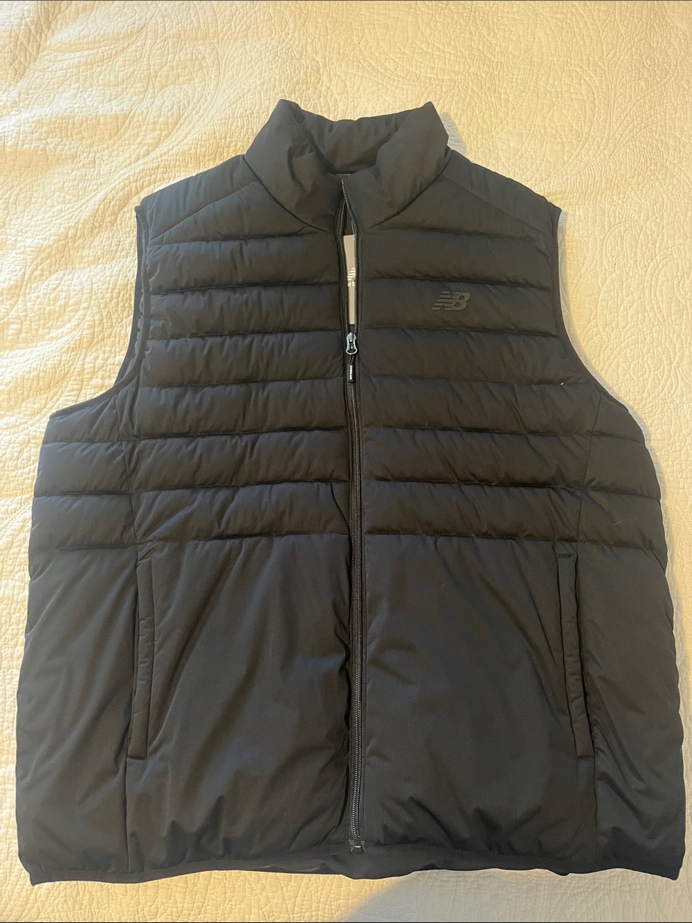 New Balance Black Quilted Men's Puffer Vest